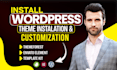 do themeforest envato wordpress theme installation, demo import, customization