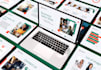 design custom powerpoint template for business modern minimalist master slides