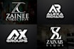 modern monogram or personal initial letter logo design