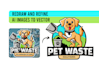 redraw and refine ai logo or illustration to vector art