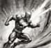 drawing custom superhero character in action