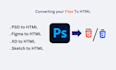 convert PSD, xd, or figma to HTML CSS with tailwind
