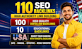 build 120 USA high authority SEO backlinks for safe link building