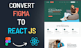 convert your figma design to react js website