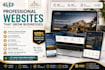 design a modern responsive business website or landing page
