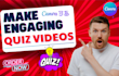 create engaging canva quiz videos, trivia, question and shorts vids