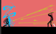 make you a short 2d stickman fight animation