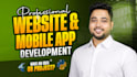 do custom website development, business website, and wordpress landing page