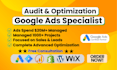 do google ads audit and optimization, search ads, PPC campaign as SEM specialist
