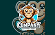 do wonderful monkey mascot logo design with unlimited review