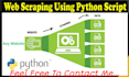 build a python web scraping and data extraction