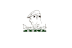 design brush stroke style golf logo