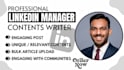 be your linkedin manager, content writer and ghostwriter