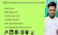 do b2b lead generation, data enrichment, and linkedin leads