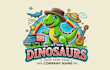 make different kids, dinosaurs, mascot logo for your company