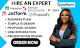 design stunning proposals, forms with pandadoc, proposify, qwilr