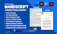 format manuscript, book typesetting, paperback design, format PDF, cover design