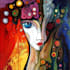 create abstract geometric digital art