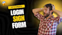 add custom login sign up page using html CSS and javascript