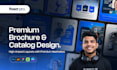 design bifold, trifold brochures and catalog print ready
