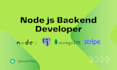 be your node js backend developer