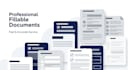 convert excel or word to fillable PDF editable PDF design