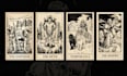 create custom tarot card illustration in dark art style