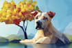 create a low poly illustration for you