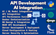 do API development and ai integration with fastapi, django, flask