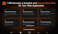 develop a scalable and secure backend for your app