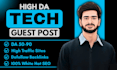 do tech guest post, gaming, gadgets, ai, saas guest post with dofollow backlinks