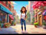 create cartoon background illustration