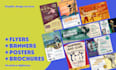design a personalized flyer, poster, or brochure for you