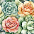 create beautiful seamless pattern in watercolor