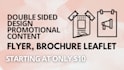 design flyers, brochures, leaflets