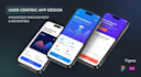 do mobile app uiux design, app uiux design, uiux design in figma or xd