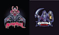 do custom scary halloween horror mascot logo
