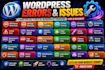 fix wordpress website issues, errors and bugs fast