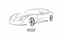 draw car silhouette for a logo in minimalist style