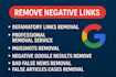 remove mugshots, delete negative, false news links from google search
