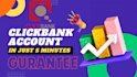 create verified  clickbank affiliate accounts for you