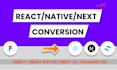 be your front end web developer in react  HTML CSS javascript