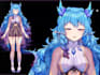 draw and rig live2d vtuber model, 2d vtuber, png tuber, anime style,  oc,