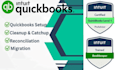 do quickbooks online bookkeeping, cleanup and migration