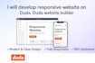 develop responsive website on duda, duda website builder
