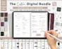 design etsy digital planner, hyperlinked planner, journal design etsy shop setup