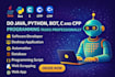 do java, python,bot, c, and cpp programming tasks professionally