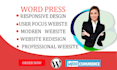design a unique wordpress website modified to your needs