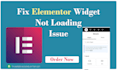 fix elementor widget panel not loading issue