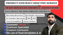 draft and review custom commercial contracts and legal agreements